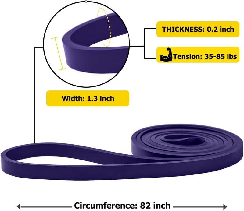 ROSAPOAR Resistance Band Pull up Band Fitness Exercise Bands Natural Latex for Workout Body Stretch Powerlifting Band Fitness Sport Training at Home/The Gym - Image 2
